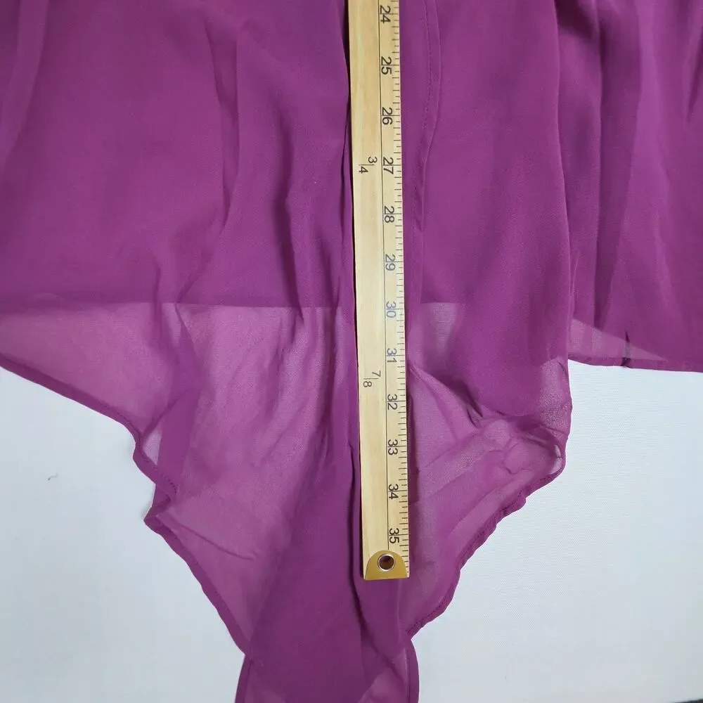 Roaman's 2 Pc Dress & Sheer Jacket Set 38W Purple Sequin Embroidered Plus Size